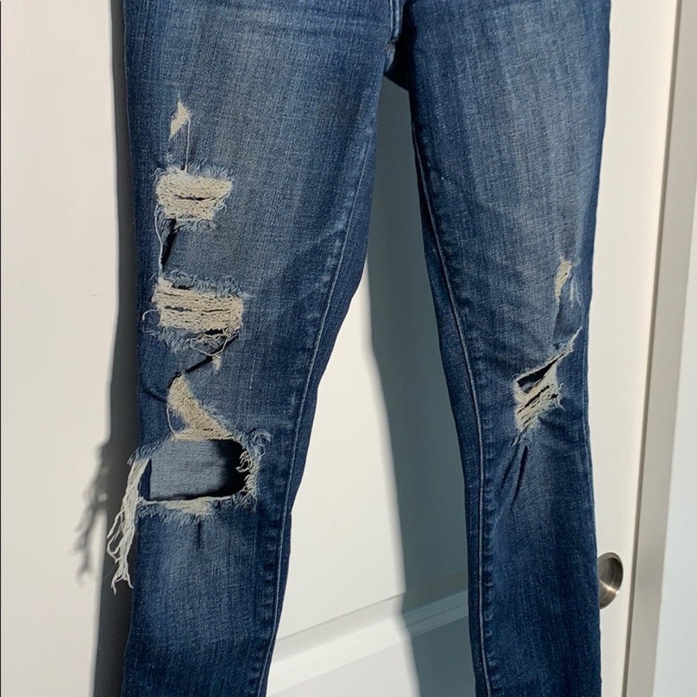 A&F Simone High Rise Super Skinny Ripped Jeans - Picture 3 of 5